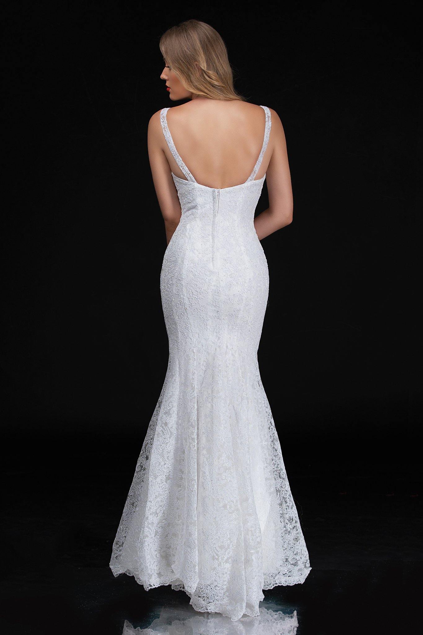 Nina Canacci Long Fitted  Mermaid Wedding Gown 5142 - The Dress Outlet