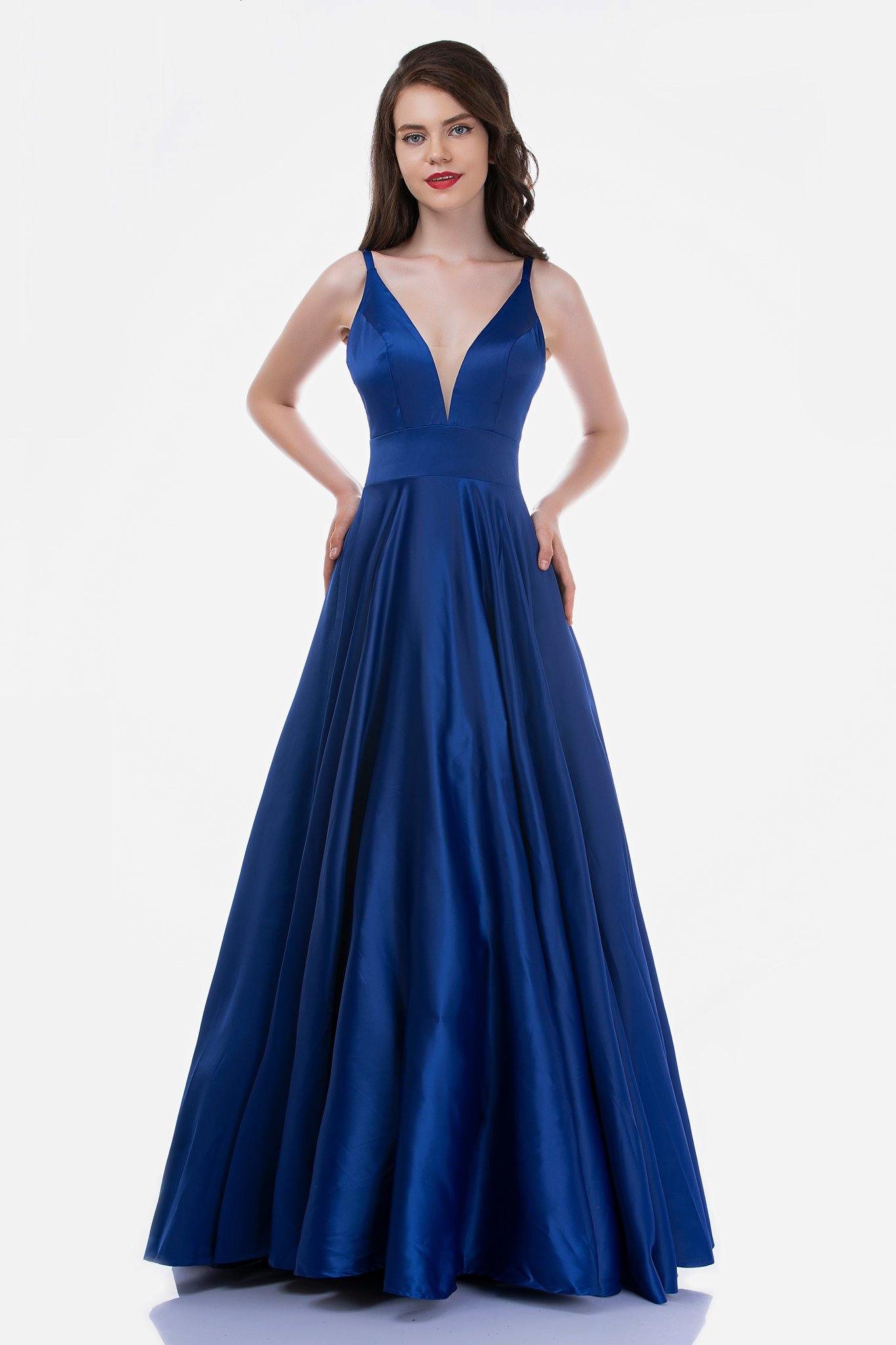 Nina Canacci Long Spaghetti Strap Prom Dress 6544 - The Dress Outlet