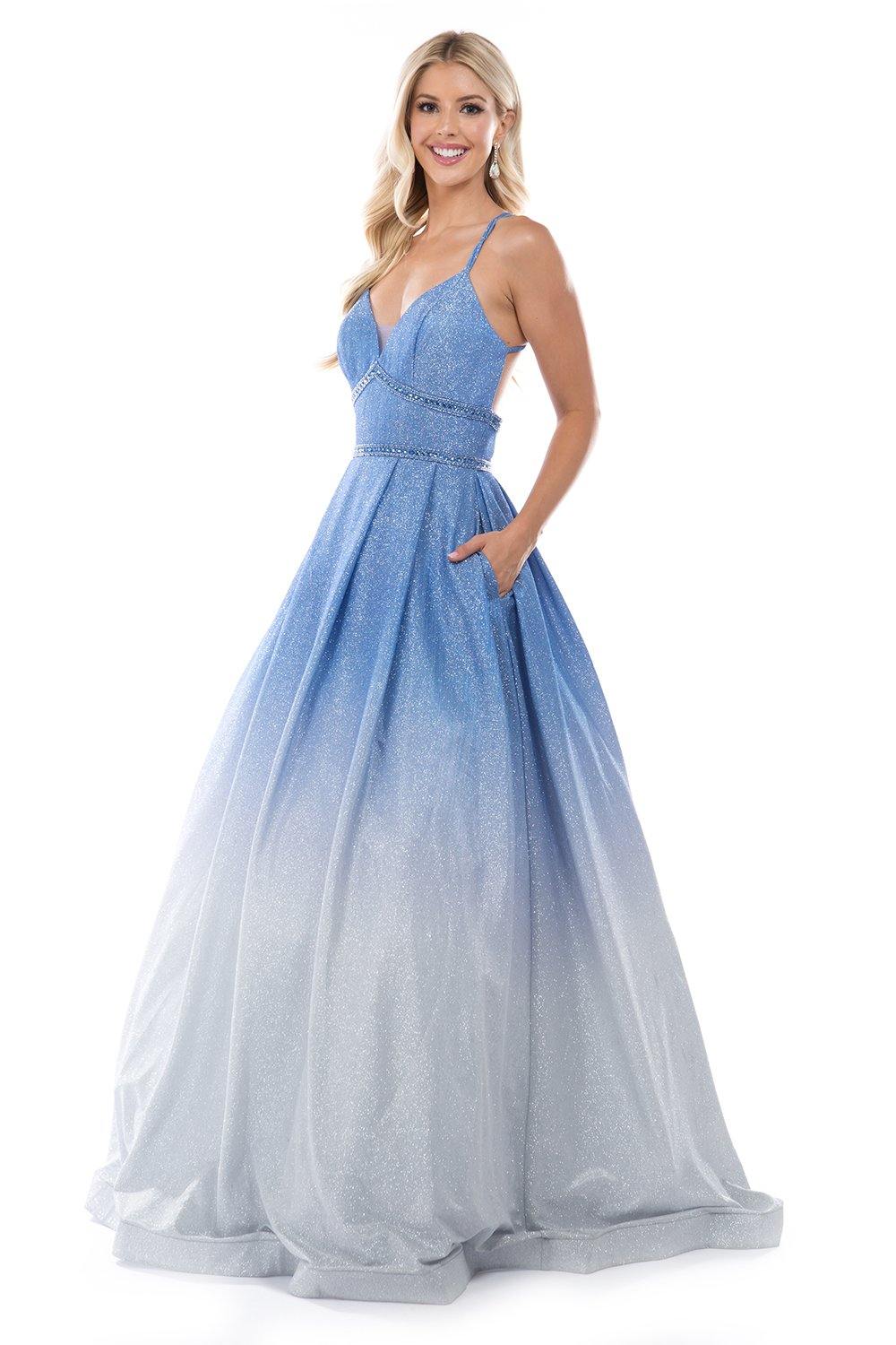 Nina Canacci Prom Long Glitter Ball Gown Dress 1480 - The Dress Outlet