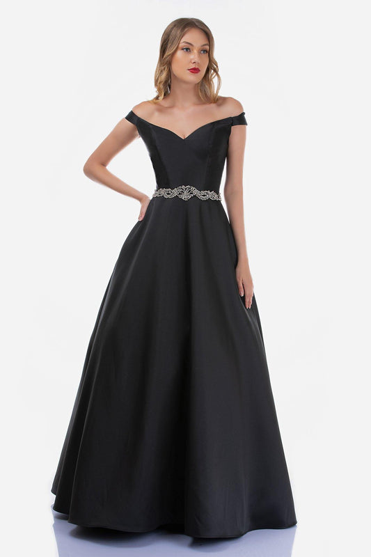 Nina Canacci Prom Long Off Shoulder Ball Gown 2258 - The Dress Outlet