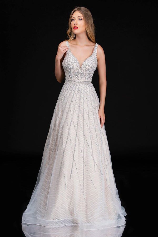 Nina Canacci Prom Long Sleeveless Evening Gown 8183 - The Dress Outlet