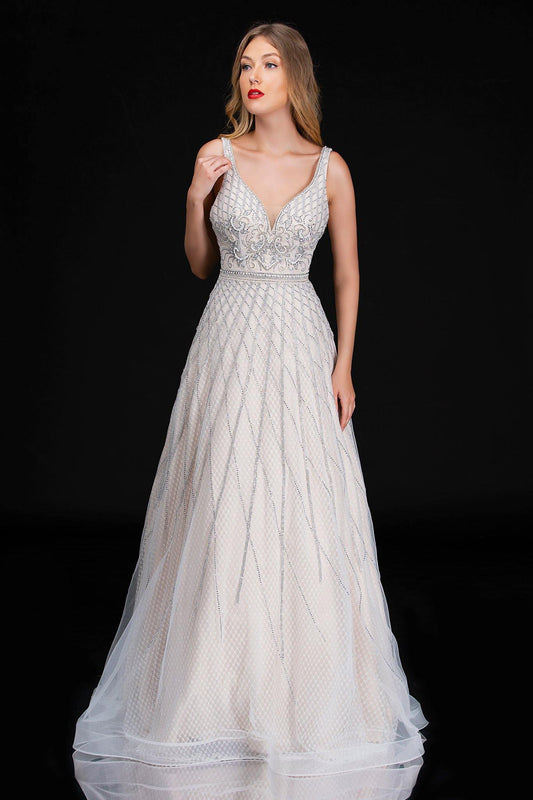 Nina Canacci Prom Long Sleeveless Evening Gown 8183 - The Dress Outlet