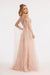 Off Shoulder  A-line Long Prom Dress - The Dress Outlet