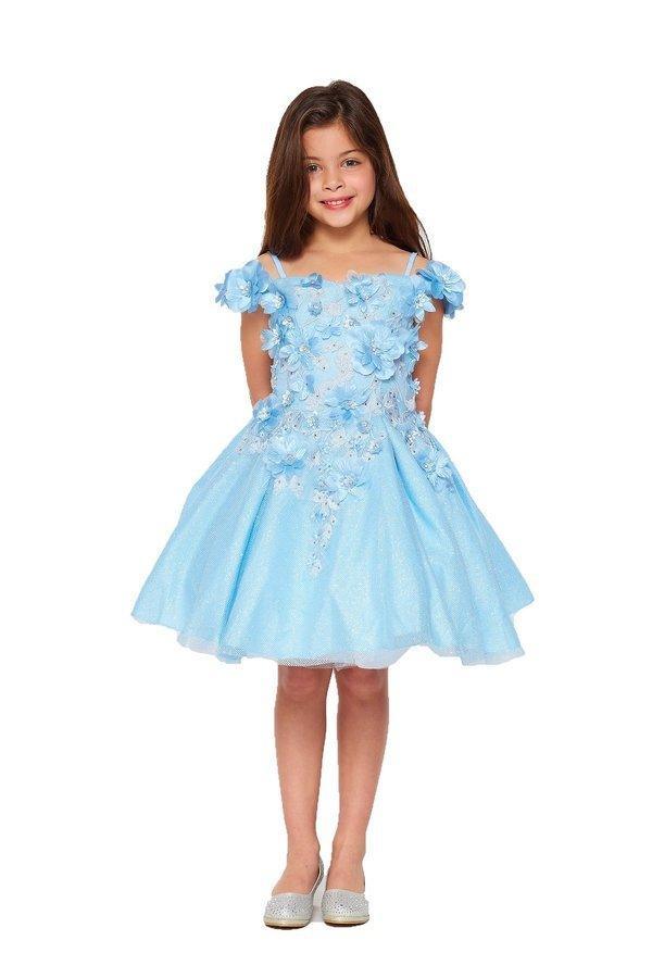 Off Shoulder Knee Length Flower Girls Dress Sale