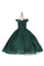 Off Shoulder Long Glower Girls Dress - The Dress Outlet