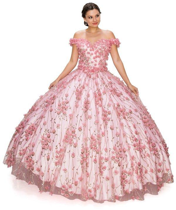 Off Shoulder Long Quinceanera Dress