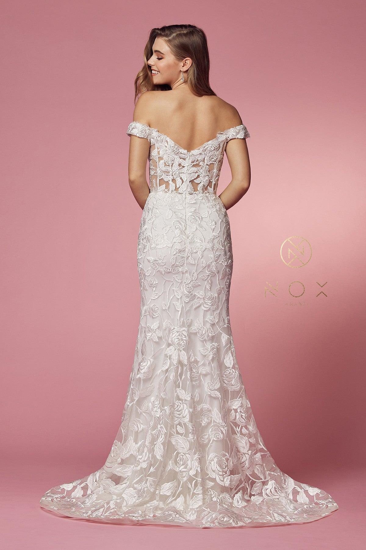 Off Shoulder Long Wedding Dress Sale