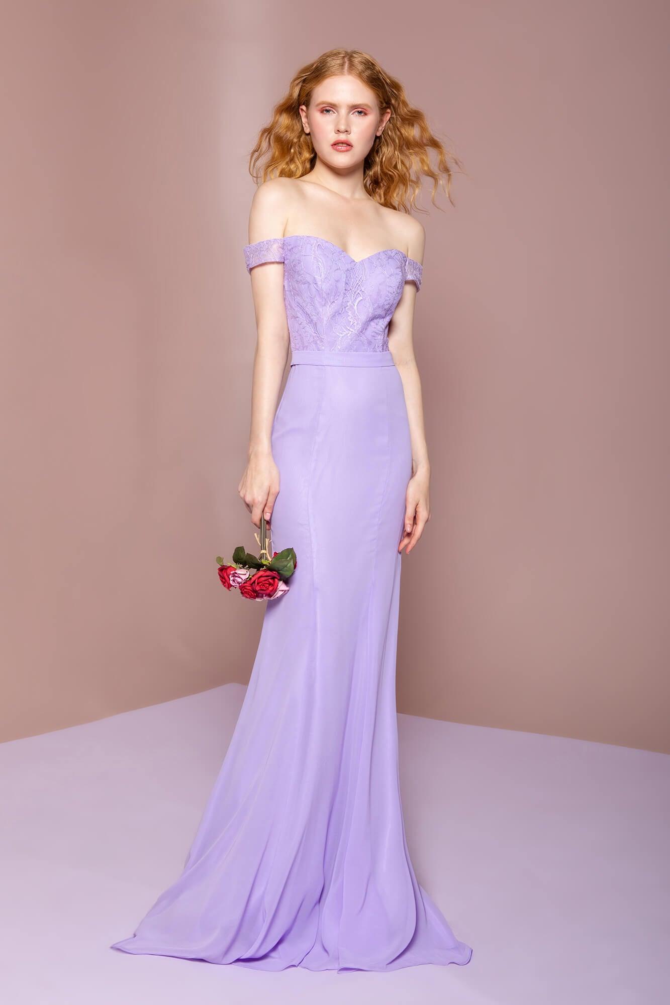 Off The Shoulder Long Evening Gown Sale