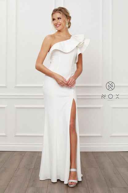 One Shoulder Long Formal Dress Sale - The Dress Outlet