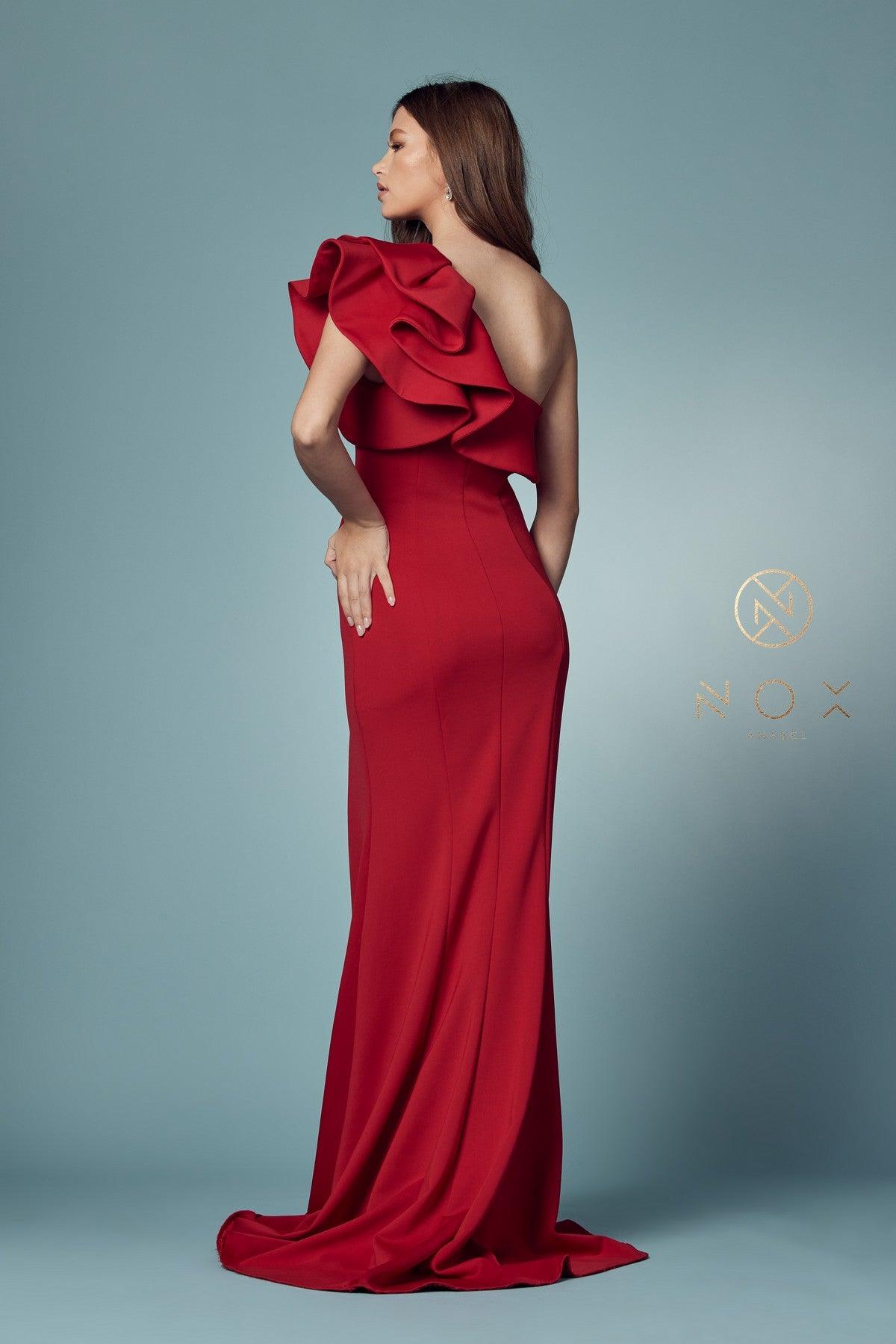 One Shoulder Sexy Long Prom Dress