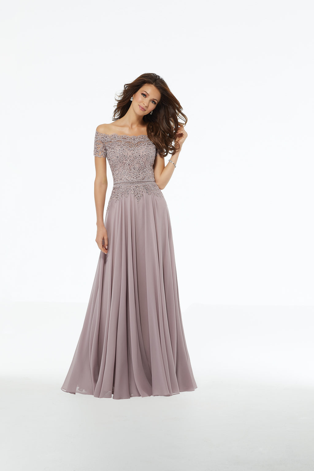 Formal Dresses Long Formal Mother of the Bride Dress Dusty Rose