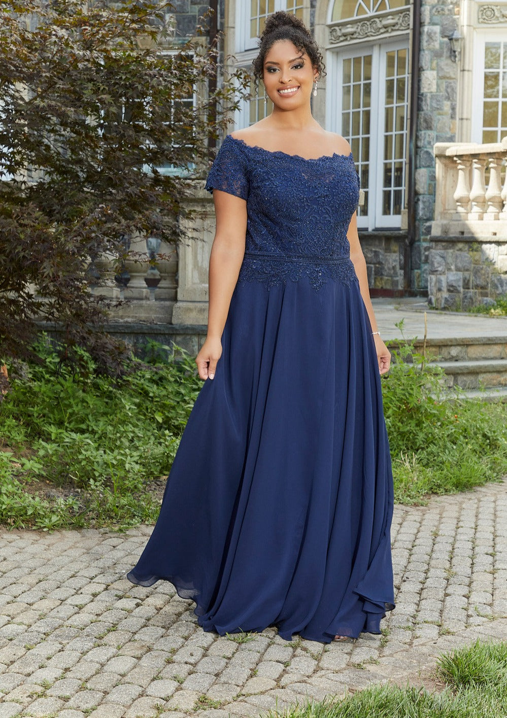 Formal Dresses Long Formal Mother of the Bride Dress Navy