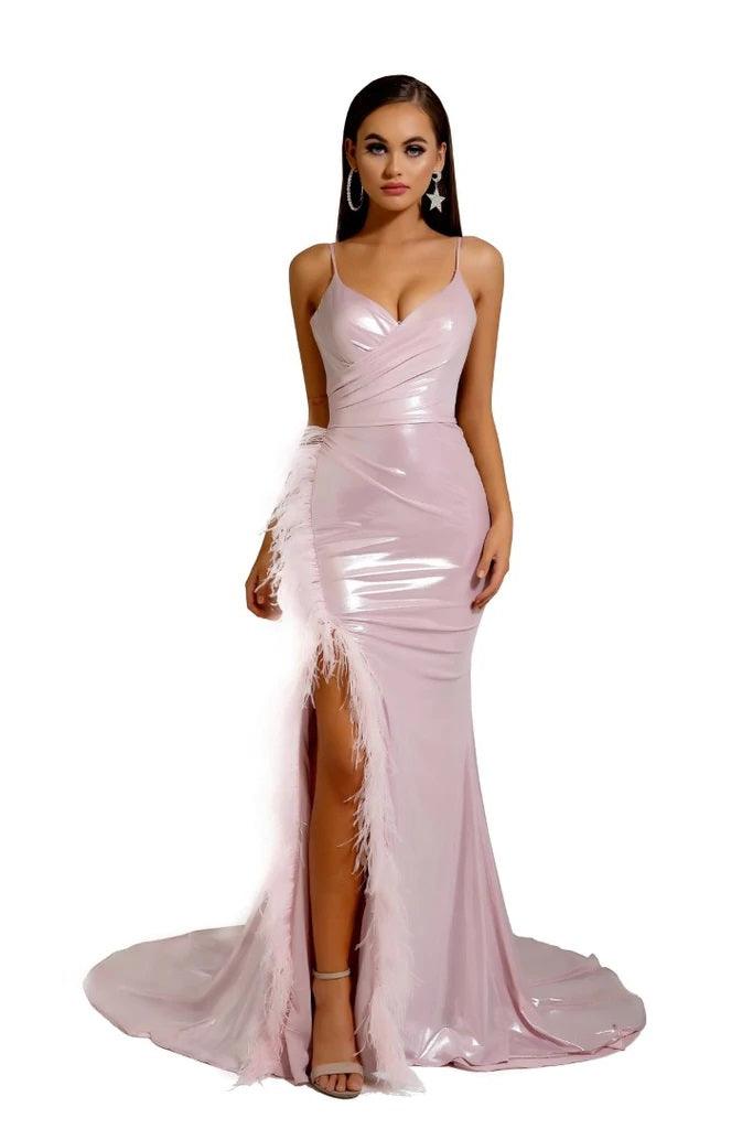 Portia and Scarlett Long Fitted Prom Dress S120 - The Dress Outlet