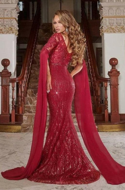 Portia and Scarlett Long Formal Gown 22168 - The Dress Outlet