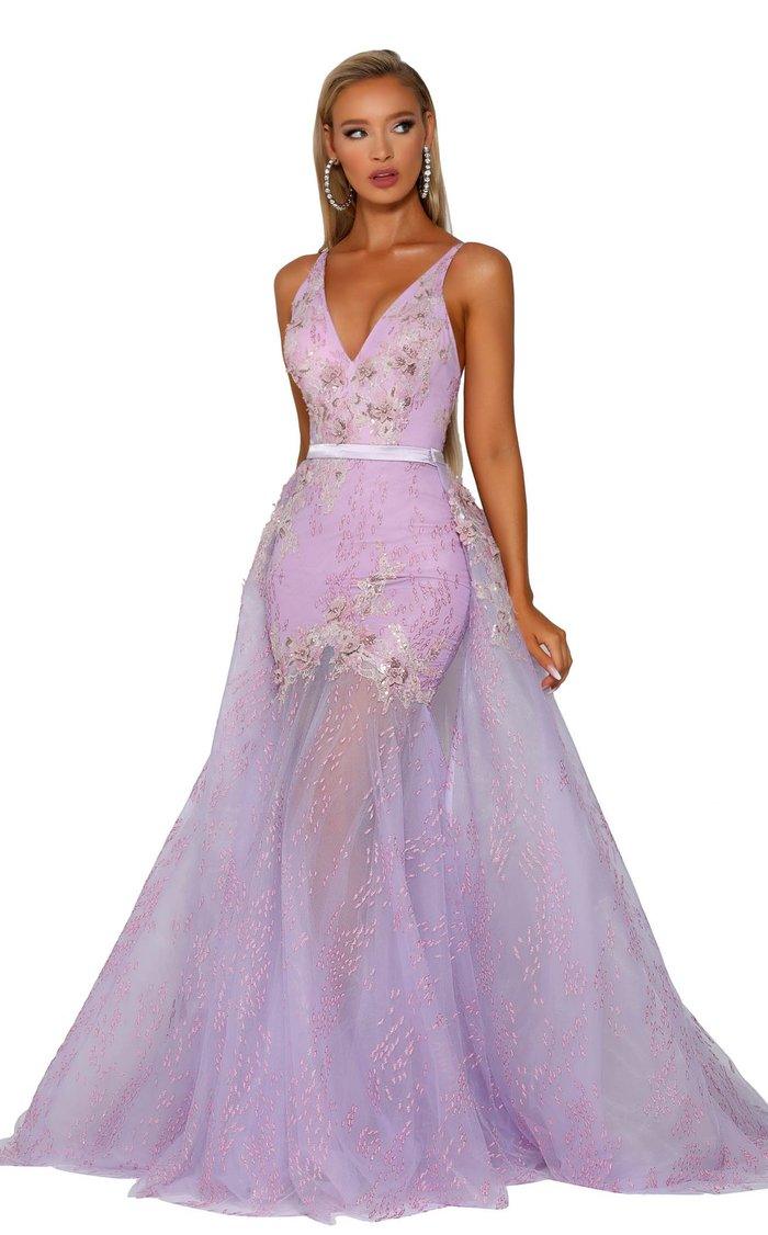 Portia And Scarlett 6016S Long Formal Prom Dress