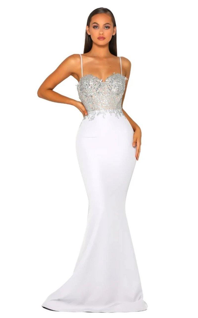 Portia And Scarlett  Long Fitted  Prom Dress PS5025 - The Dress Outlet