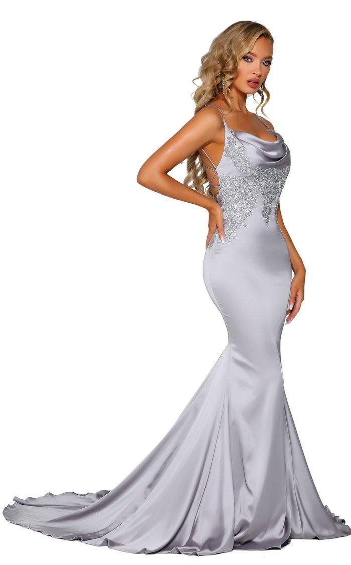 Portia And Scarlett Long Fitted Prom Dress PS6300 - The Dress Outlet