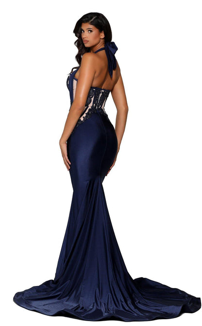 Portia and Scarlett Long Fitted Prom Dress PS6301 - The Dress Outlet