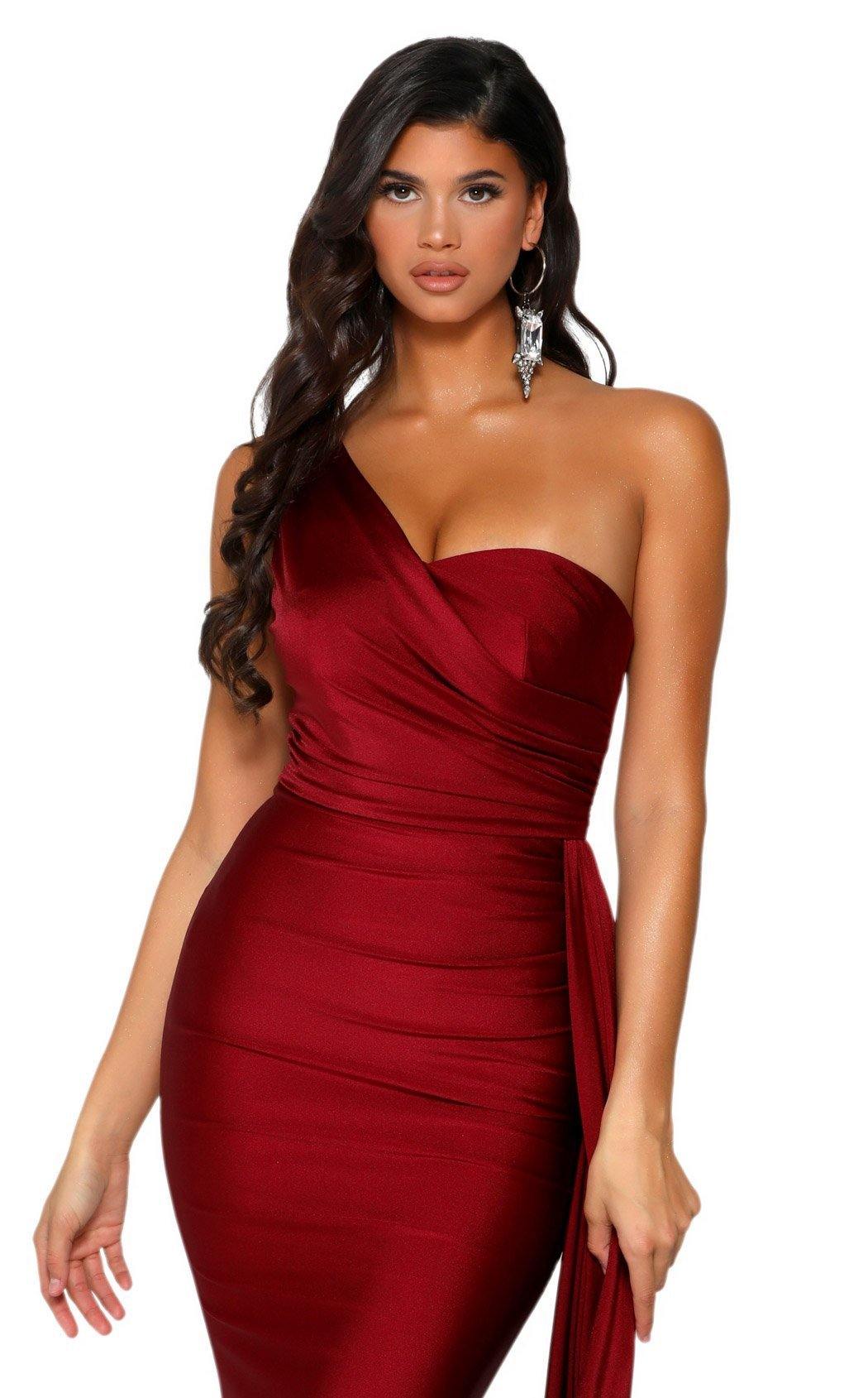 Portia and Scarlett  Long Single Shoulder Prom Dress PS6321 - The Dress Outlet