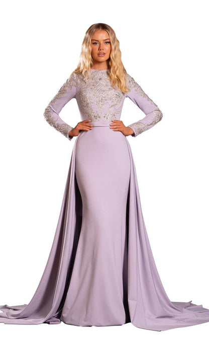 Portia and Scarlett Long Sleeve Prom Dress PS21241 - The Dress Outlet
