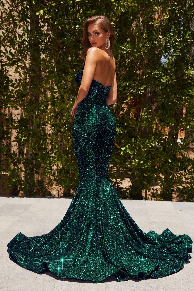Portia and Scarlett Long Strapless Prom Dress 22022 - The Dress Outlet