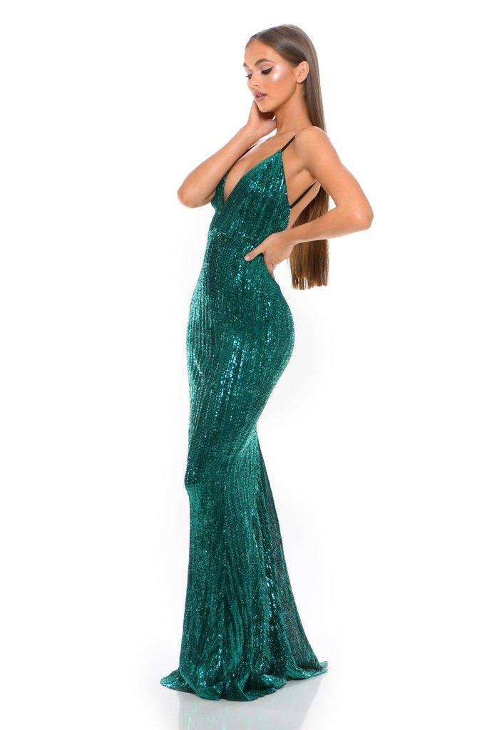 Portia and Scarlett Prom Long Formal Dress GLISTEN - The Dress Outlet