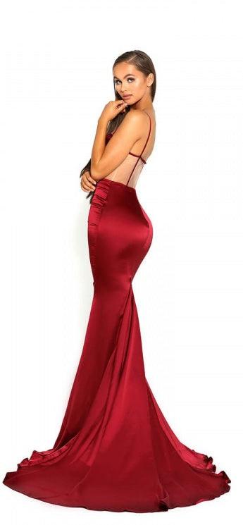 Portia and Scarlett Prom Long Halter Dress 1977 - The Dress Outlet