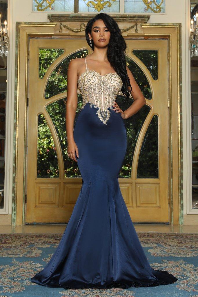 Portia and Scarlett Prom Long Mermaid Dress 22162 - The Dress Outlet