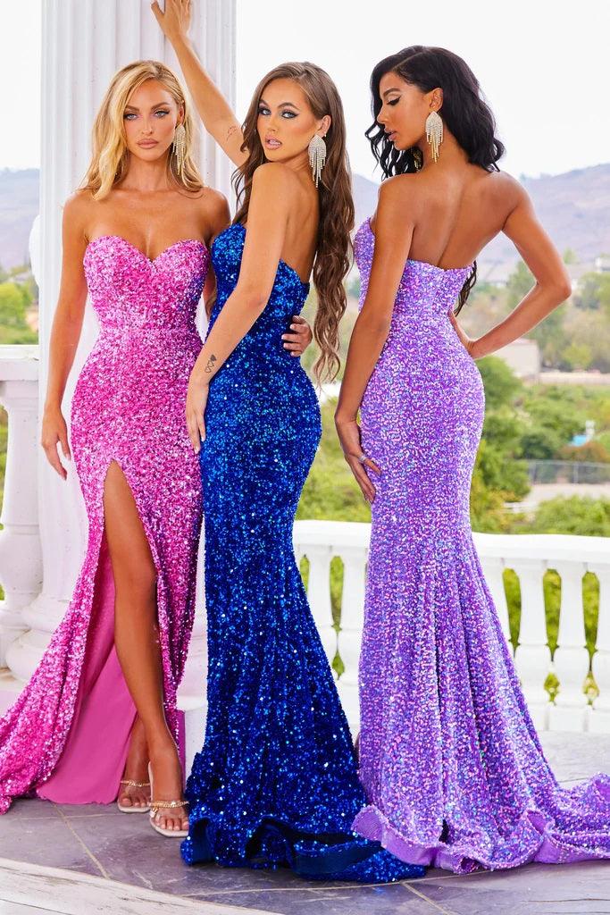 Portia and Scarlett Prom Long Strapless Dress 22348 - The Dress Outlet
