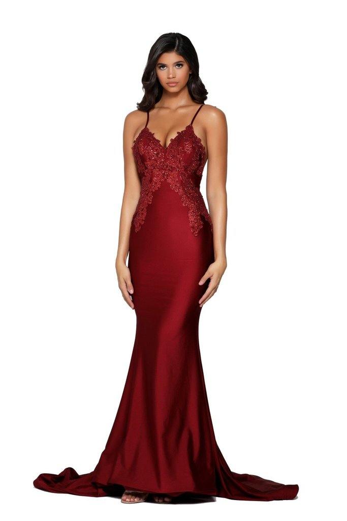 Portia And Scarlett Sexy Long Fitted Prom Dress PS6303 - The Dress Outlet