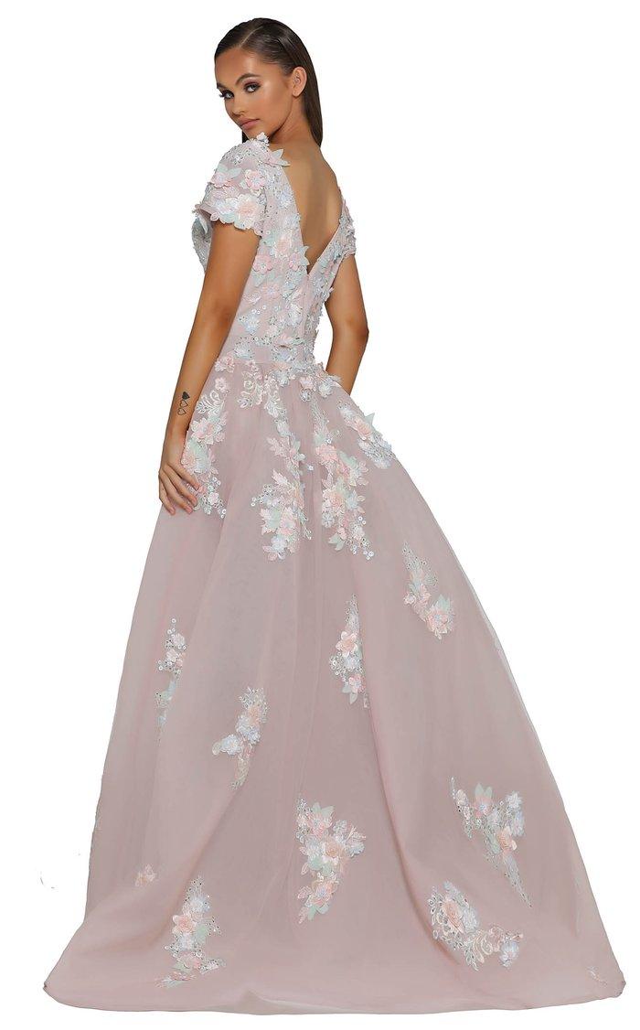 Portia And Scarlett 1997S Short Sleeves Long Gown