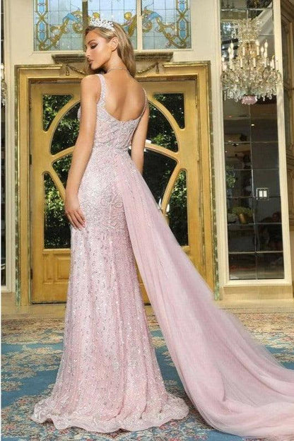 Portia and Scarlett Sleeveless Long Gown 22910 - The Dress Outlet