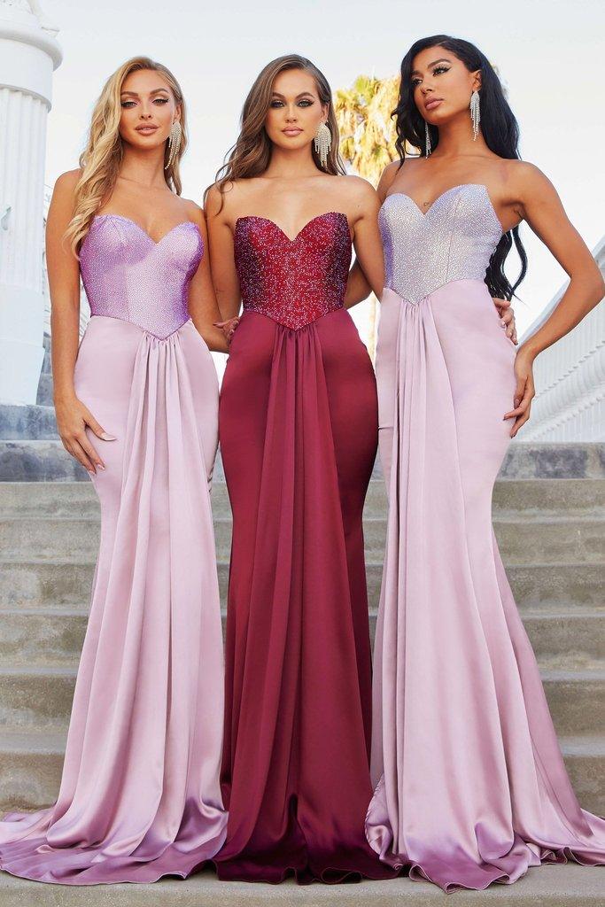 Portia and Scarlett Strapless Long Gown 22230 - The Dress Outlet