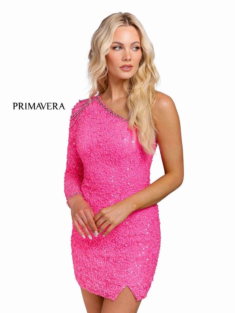 Primavera Couture Beaded Short Prom Dress 3853 - The Dress Outlet