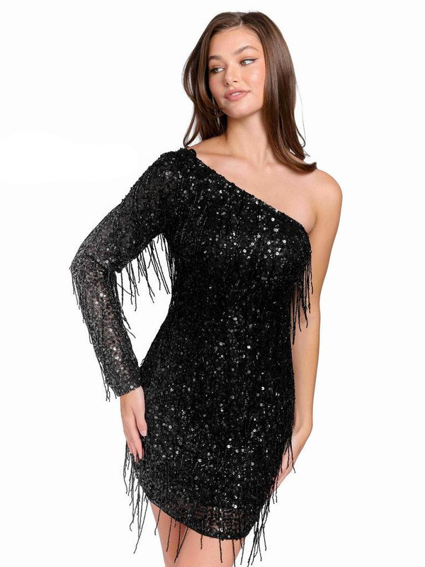 Primavera Couture Beaded Short Prom Dress 3858
