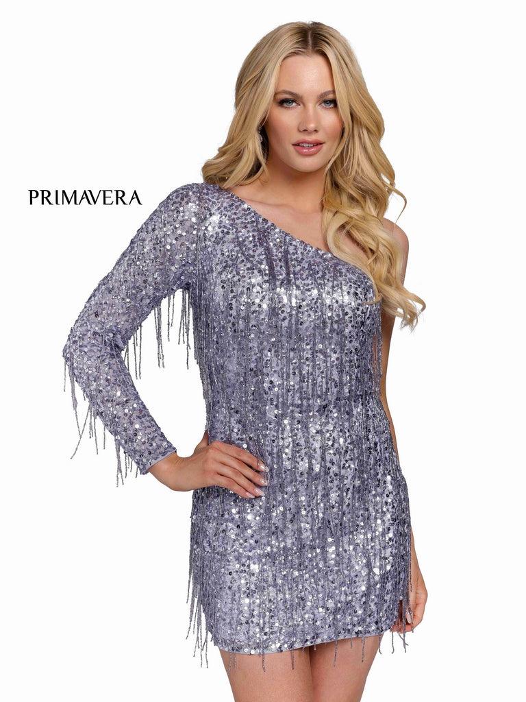 Primavera Couture Beaded Short Prom Dress 3858 - The Dress Outlet