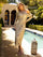 Primavera Couture Beaded Tea Length Dress 11071 - The Dress Outlet