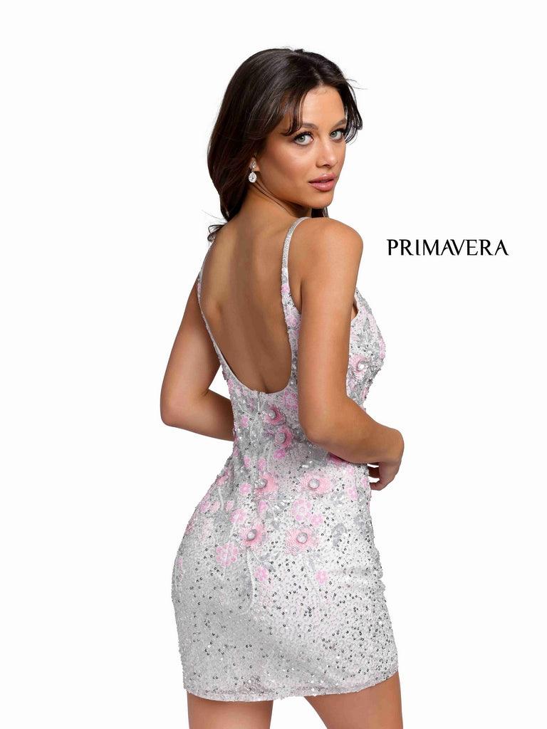 Primavera Couture Fitted Short Prom Dress 3862 - The Dress Outlet