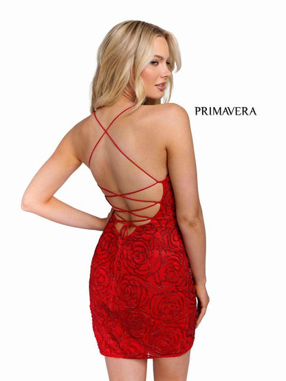 Primavera Couture Homecoming Prom Short Dress 3558 - The Dress Outlet