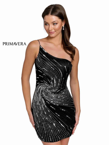 Primavera Couture Homecoming Prom Short Dress 3854 - The Dress Outlet