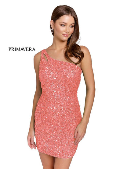 Primavera Couture Homecoming Short Prom Dress 3573 - The Dress Outlet