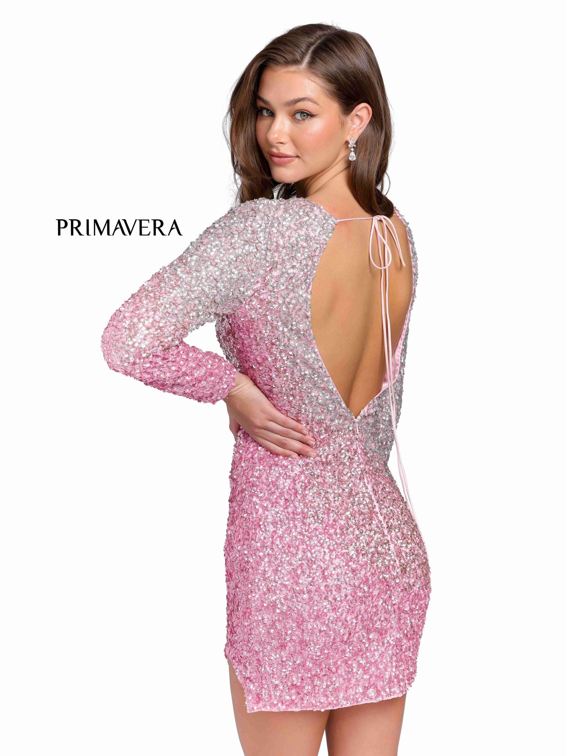 Homecoming Dresses Long Sleeve Prom Short Dress Pink