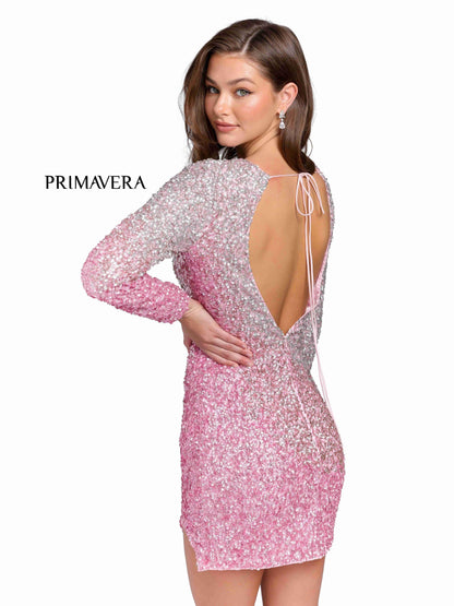 Homecoming Dresses Long Sleeve Prom Short Dress Pink
