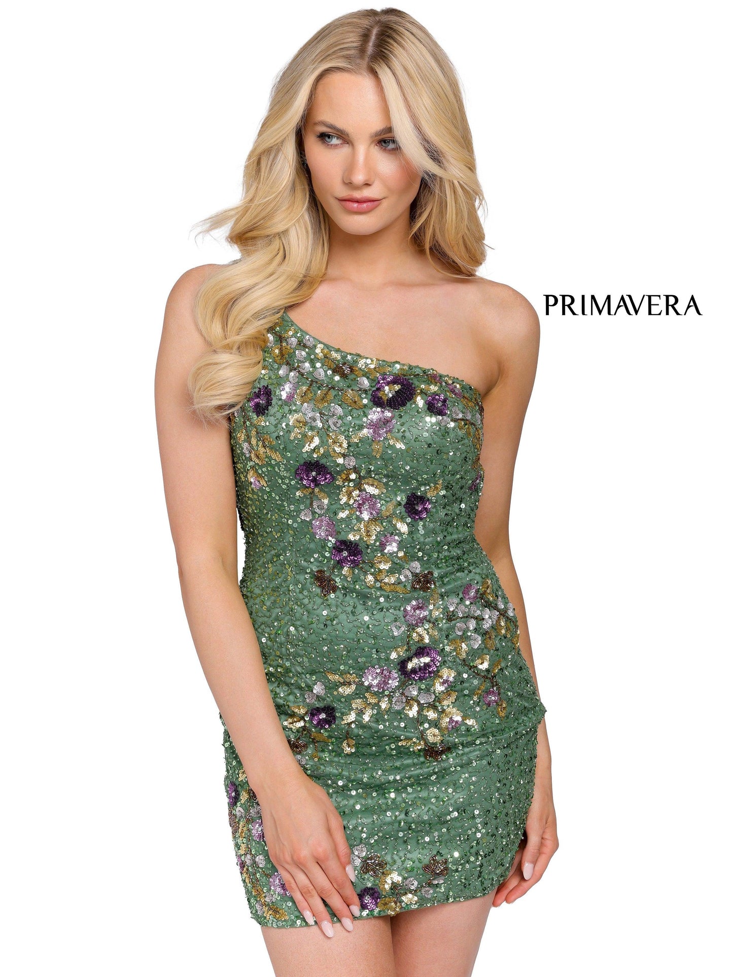 Primavera Couture Prom Floral Sexy Short Dress 3703 - The Dress Outlet
