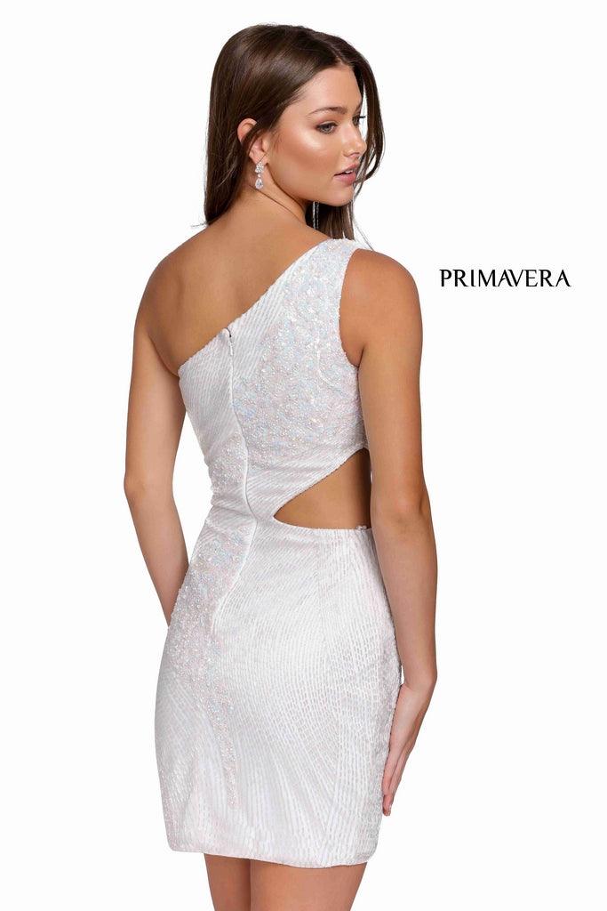 Primavera Couture Prom One Shoulder Short Dress 3840 - The Dress Outlet