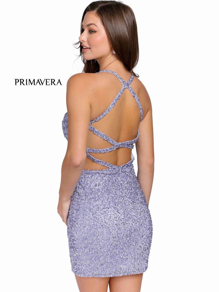 Primavera Couture Prom Short Beaded Dress 3824