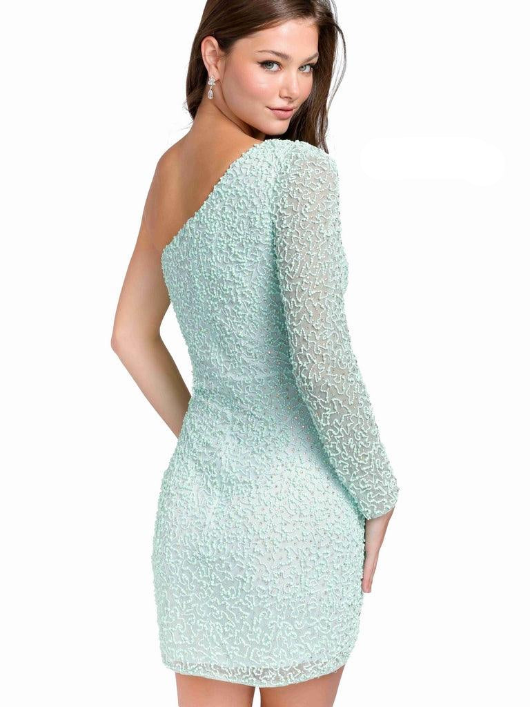 Primavera Couture Prom Short Beaded Dress 3849 - The Dress Outlet