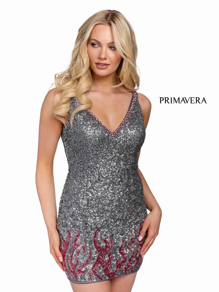 Primavera Couture Prom Short Cocktail Dress 3847 - The Dress Outlet