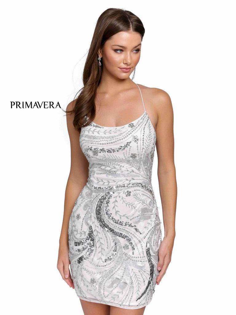 Primavera Couture Prom Short Sexy Fitted Dress 3848 - The Dress Outlet
