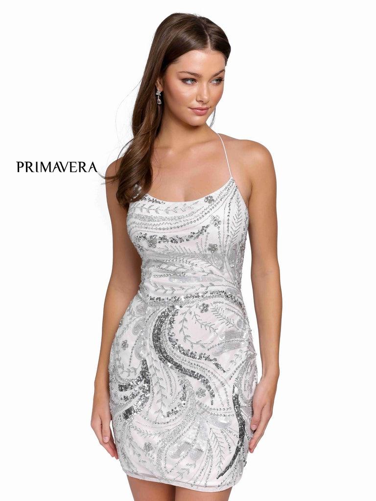 Primavera Couture Prom Short Sexy Fitted Dress 3848